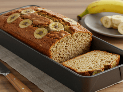 Banana Bread Sans Gluten Sans Lactose