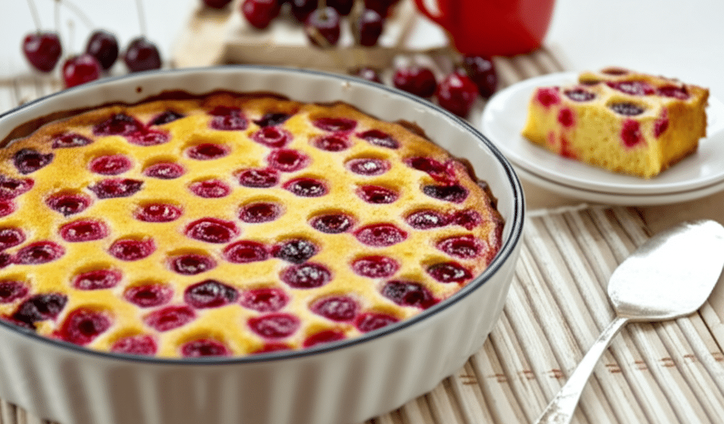 Clafoutis aux cerises sans gluten et sans lactose