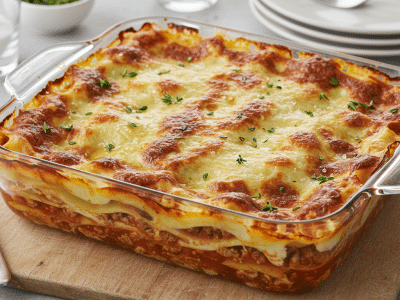 Lasagne sans gluten et sans lactose