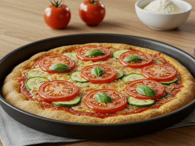 Pizza sans gluten et sans lactose maison