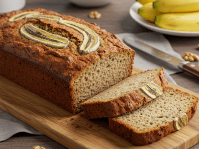Banana Bread Sans Gluten Moelleux et Savoureux
