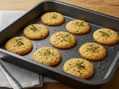 Biscuits Salés Sans Gluten aux Herbes Aromatiques