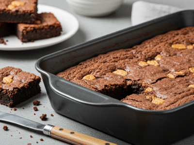 Brookie sans gluten : mélange gourmand de brownie et cookie