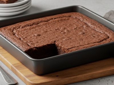 Brownie fondant au chocolat sans gluten