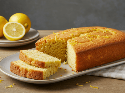 Cake citron pavot sans gluten et sans lactose