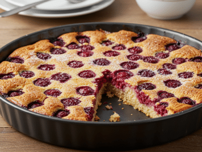 Clafoutis aux cerises sans gluten à la Maïzena