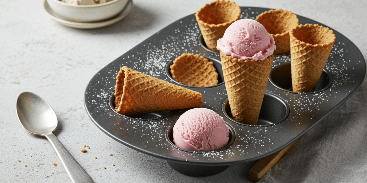 Cornets de glace maison sans gluten