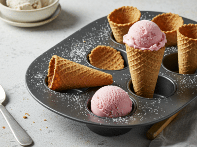 Cornets de glace maison sans gluten