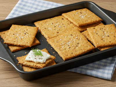 Crackers sans gluten et sans lactose maison