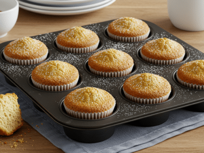 Cupcakes sans gluten moelleux à la vanille