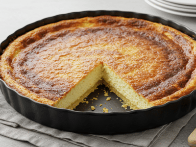 Flan pâtissier sans gluten traditionnel