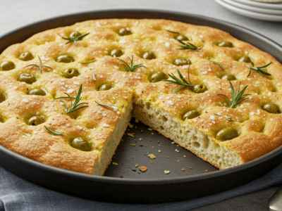 Focaccia sans gluten moelleuse et savoureuse