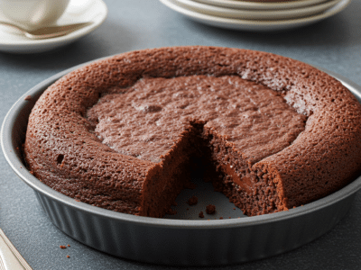 Fondant au chocolat noir sans gluten