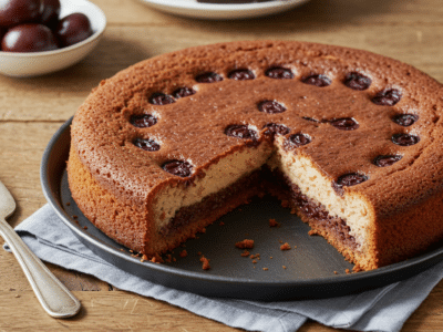 Gâteau à la crème de marron et chocolat sans gluten
