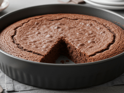 Gâteau au chocolat sans lactose moelleux