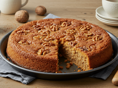 Gâteau aux noix sans gluten