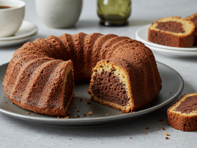 Gâteau marbré sans lactose moelleux et savoureux