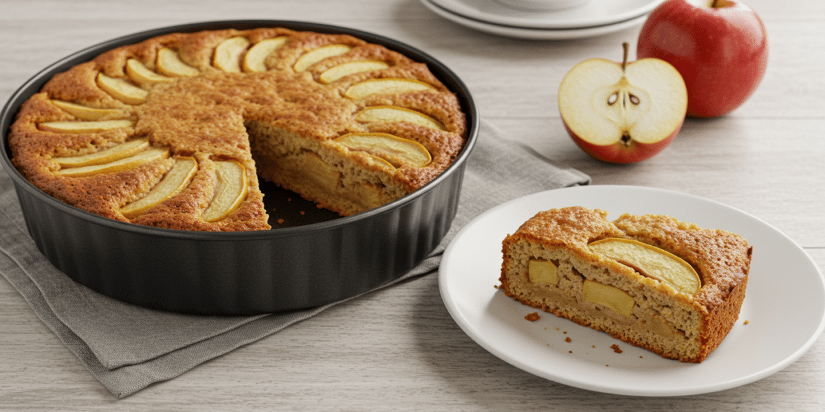 Gâteau moelleux aux pommes sans gluten