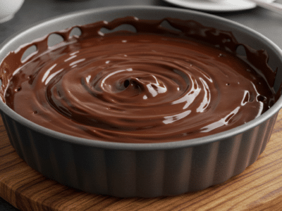 Ganache au chocolat sans lactose