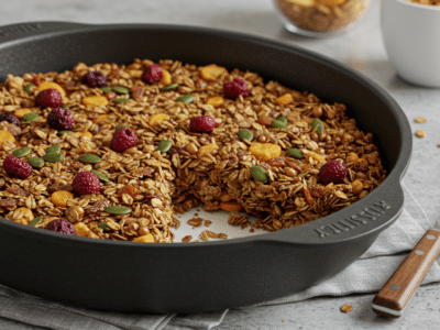 Granola maison sans gluten croustillant et sain