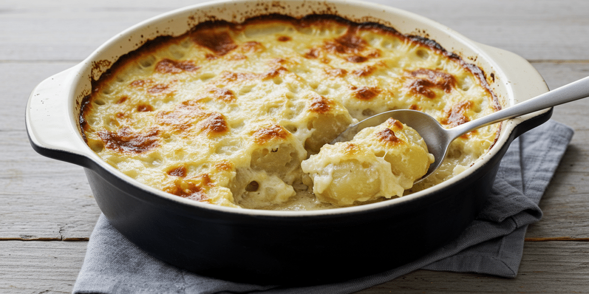 Gratin de poireaux sans gluten et sans lactose