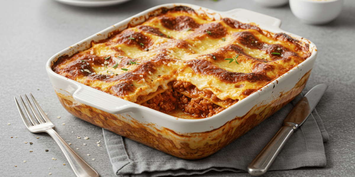Lasagne traditionnelle sans gluten à la bolognaise