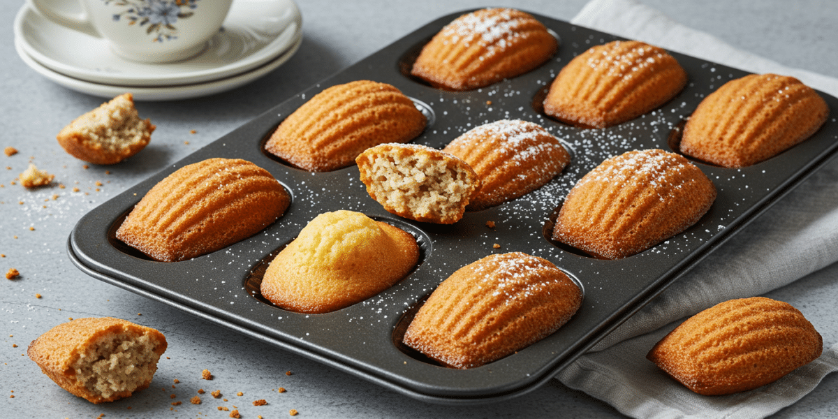Madeleines moelleuses sans gluten