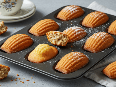 Madeleines moelleuses sans gluten