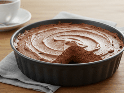 Mousse au chocolat sans gluten délicieuse et légère