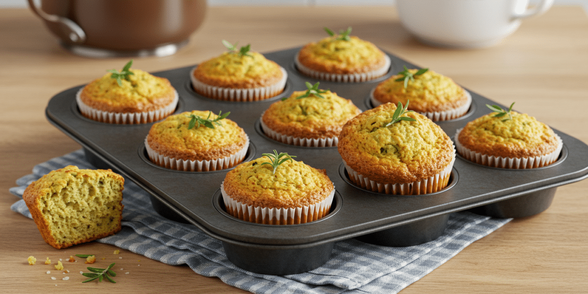Muffins salés sans gluten à la Maïzena