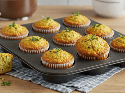 Muffins salés sans gluten à la Maïzena