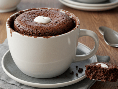 Mug Cake Sans Gluten Moelleux au Chocolat