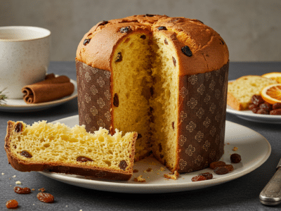 Panettone sans gluten et sans lactose fait maison