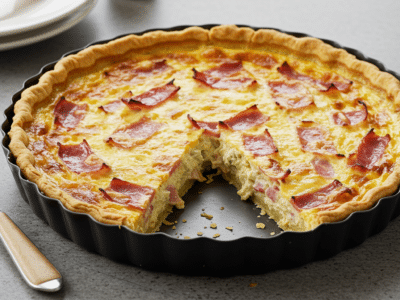 Quiche Lorraine sans gluten et sans lactose