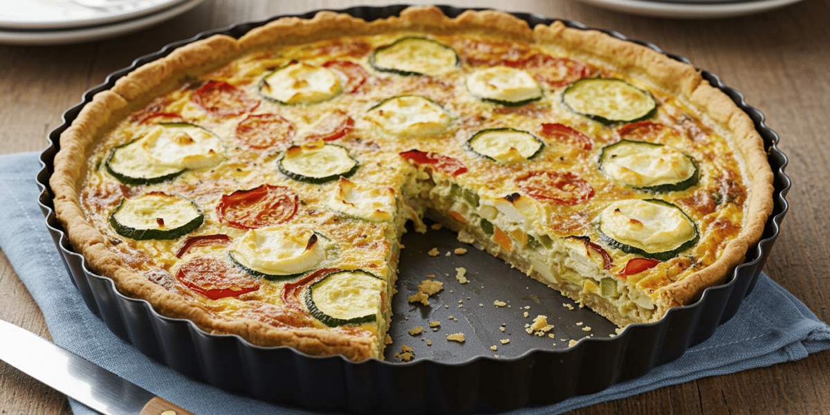 Quiche Sans Gluten aux Légumes et Fromage