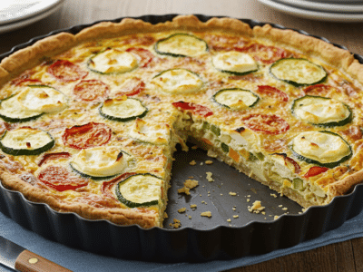 Quiche Sans Gluten aux Légumes et Fromage