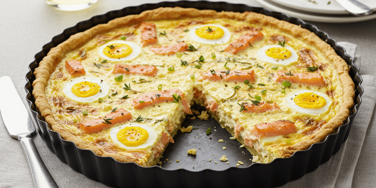Quiche au saumon sans gluten
