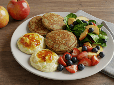Recette complète de brunch sans gluten et sans lactose