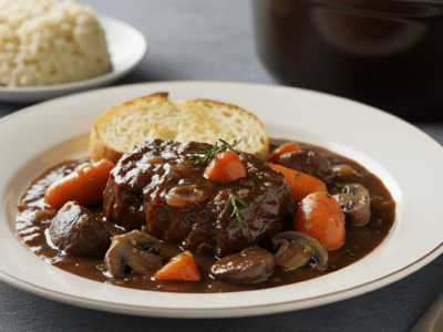 Recette de Bœuf Bourguignon Sans Gluten