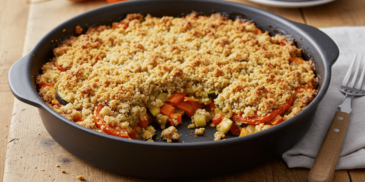 Recette de Crumble de Légumes sans Gluten