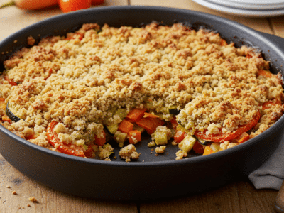 Recette de Crumble de Légumes sans Gluten