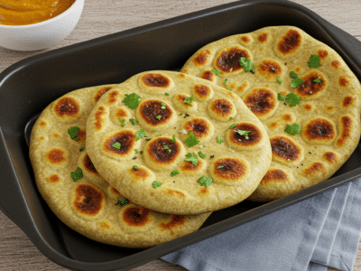 Recette de Naans Sans Gluten et Sans Lactose