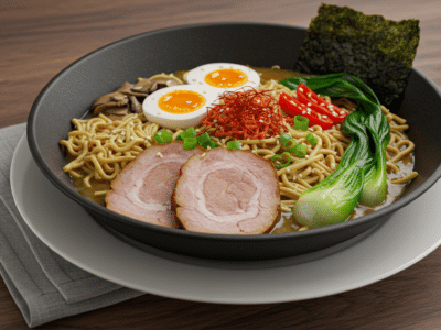 Recette de Ramen sans gluten au bouillon savoureux