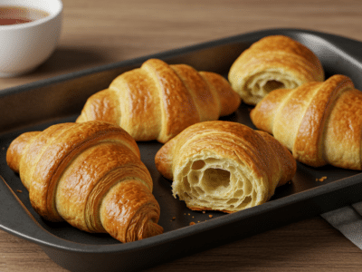 Recette de croissants sans gluten et sans lactose