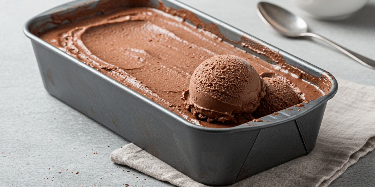 Recette de glace au chocolat sans lactose