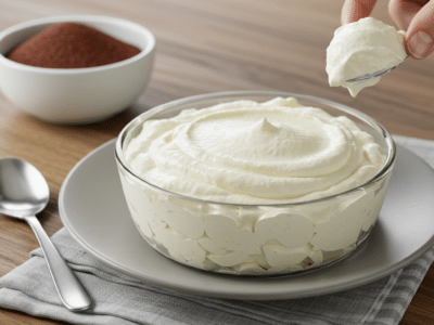 Recette de mascarpone sans lactose maison