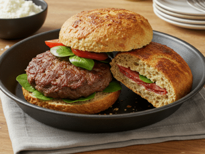 Recette de pain burger sans gluten et sans lactose