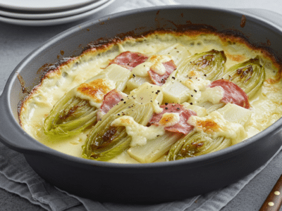 Recette traditionnelle d&rsquo;endives au jambon sans gluten