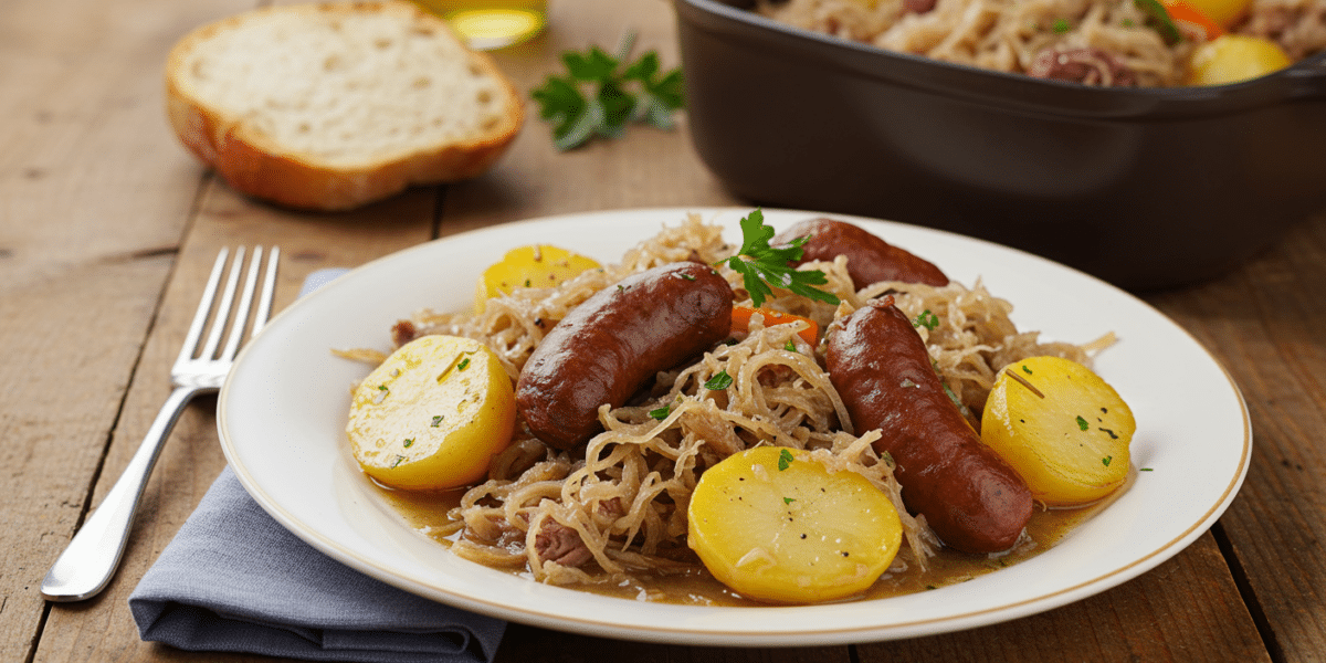 Recette traditionnelle de choucroute garnie sans gluten