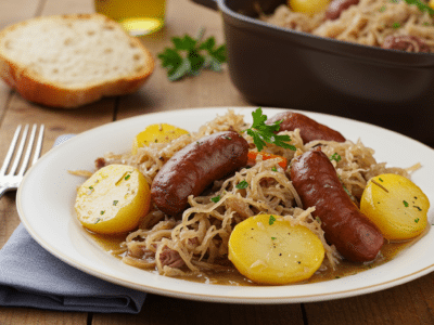 Recette traditionnelle de choucroute garnie sans gluten